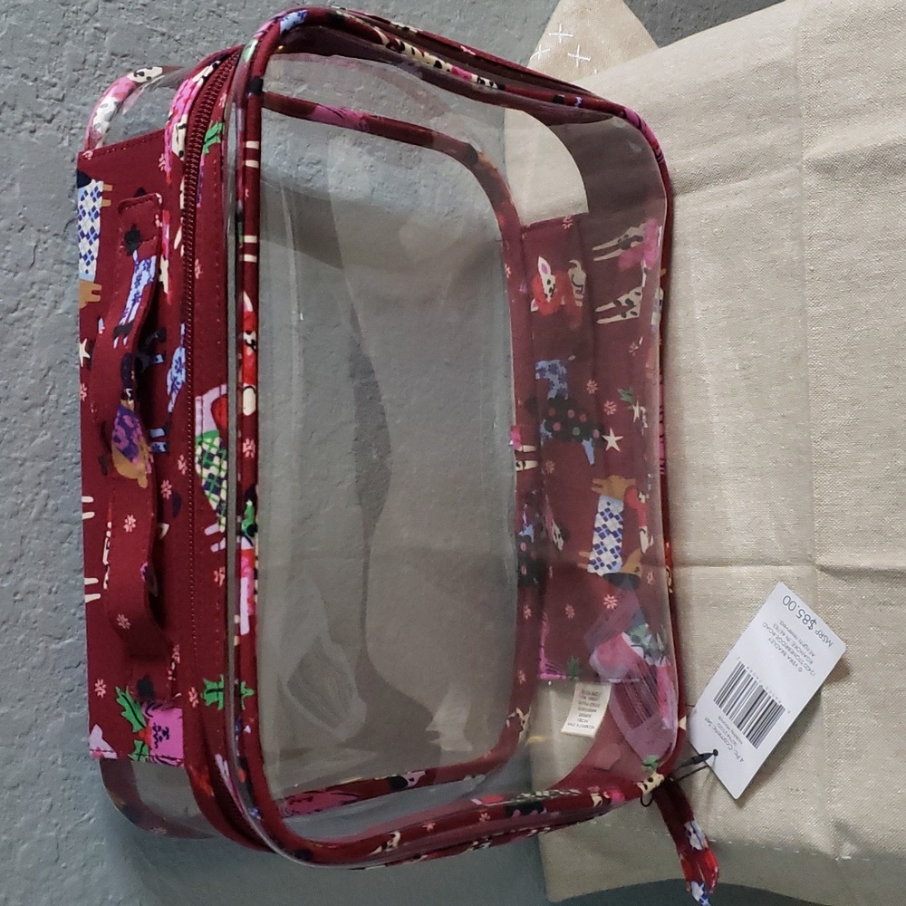 Vera Bradley Hound dog Travel Organizer 4 pc. Cosmetic Bag NWT - Dog Lover Dogs - Picture 5 of 9